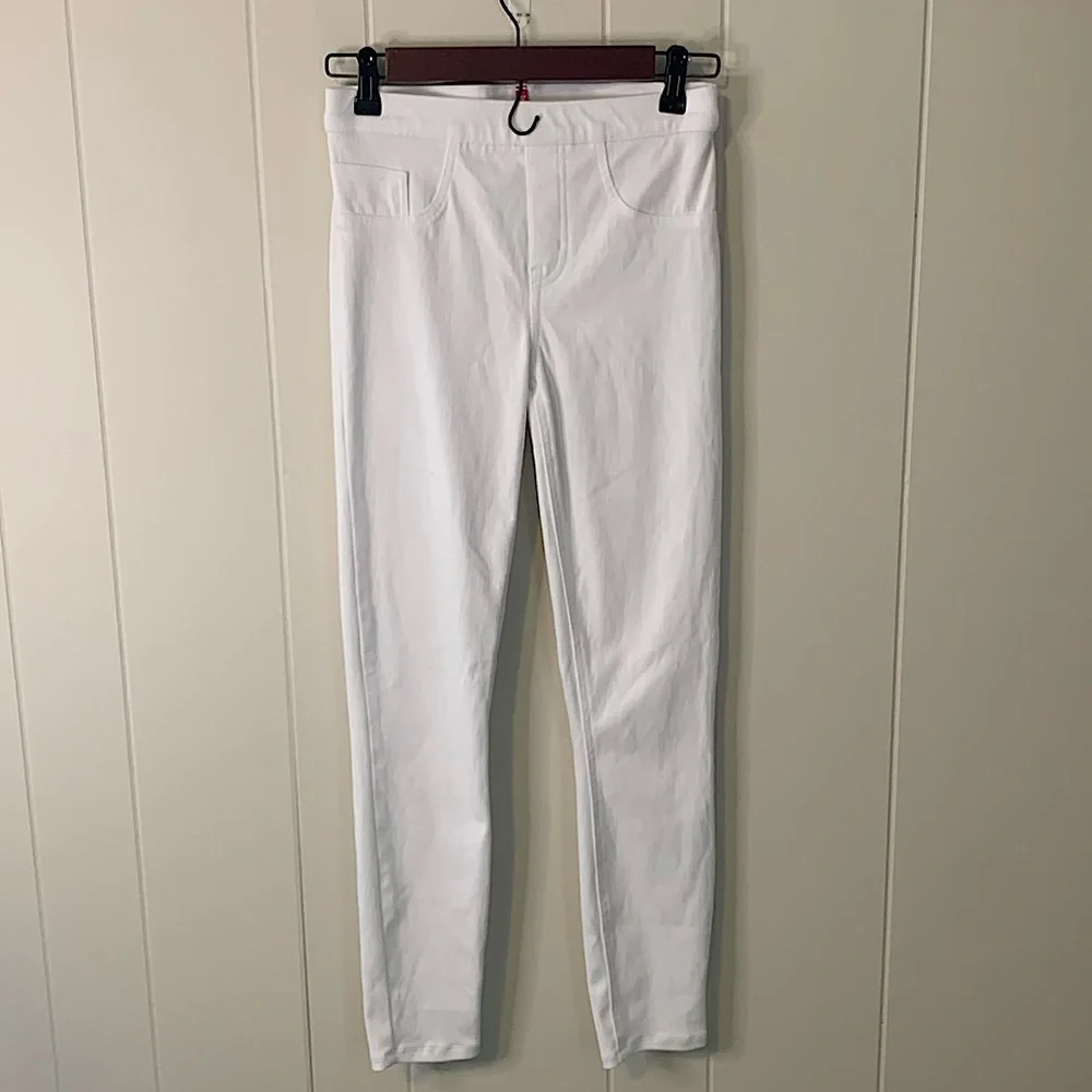 SPANX Jean-ish Ankle Leggings in White Size Small